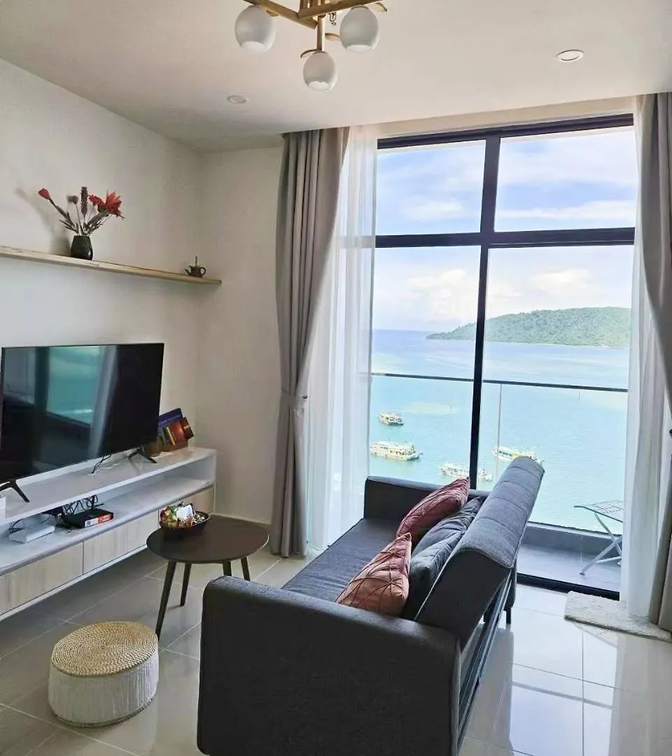 Sunset Seaview Studio Apartment At Kota Kinabalu City Centre